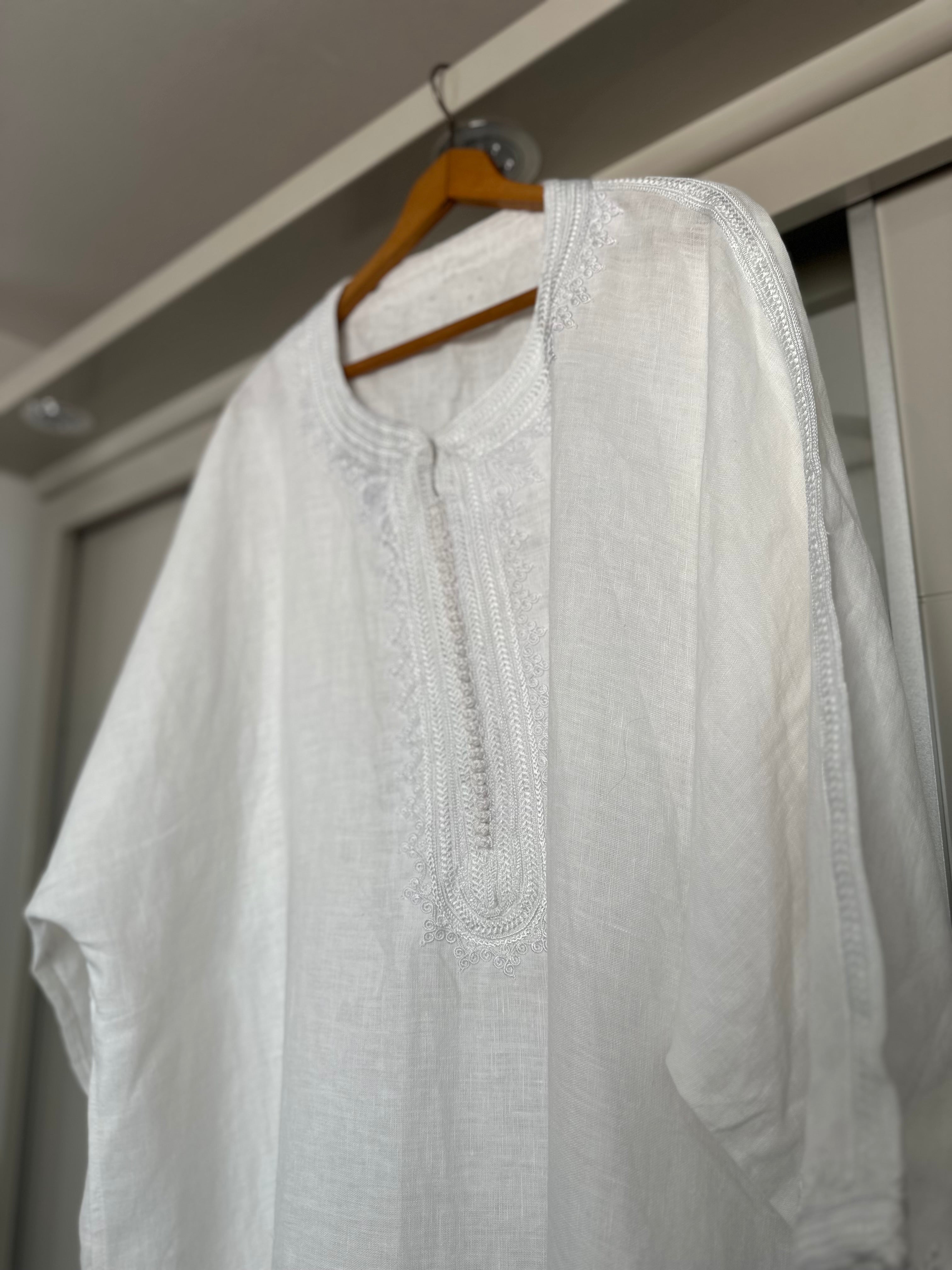Linen Moroccan Gandoura - Pre Order