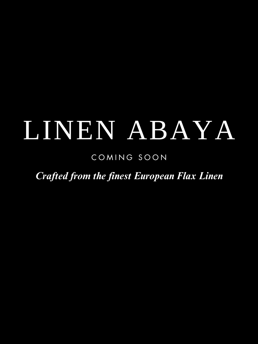 Linen Abaya  - Pre Order